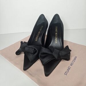 Stuart‎ Weitzman Black Stuart  Love knot 75  Pump in Black